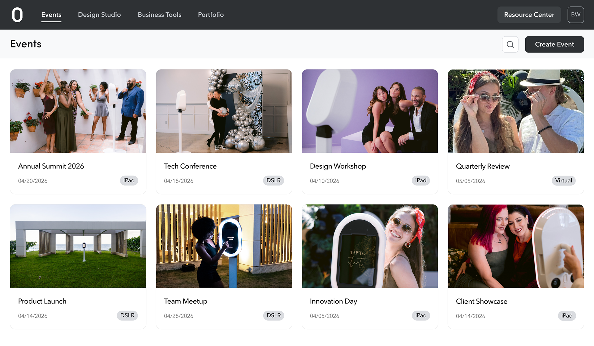Fiesta events dashboard