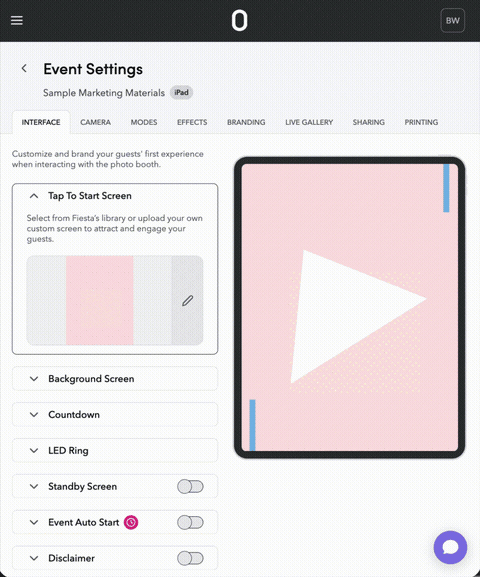 New 8-section wizard navigation