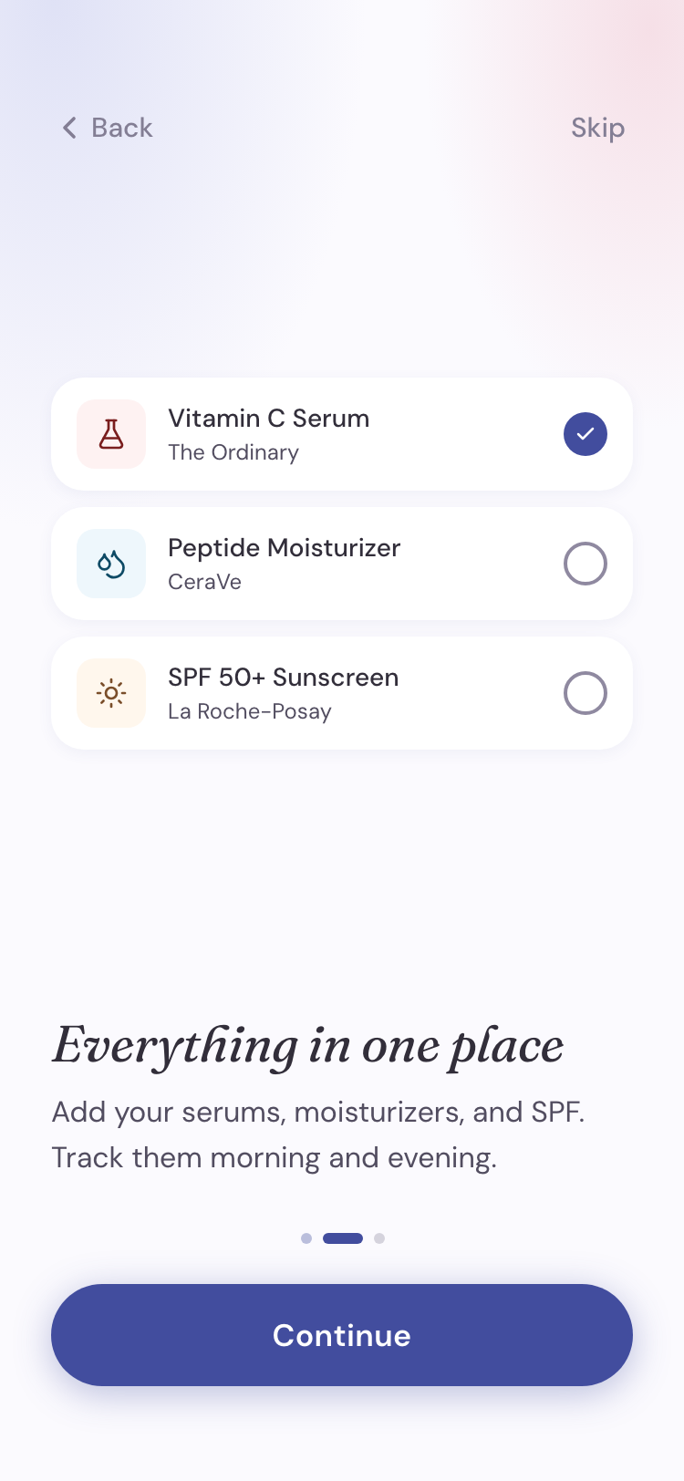 Pielio onboarding — everything in one place slide